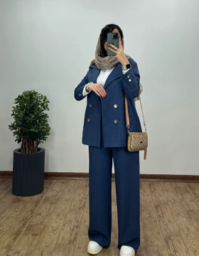 ست کت و شلوار شانتون آینام