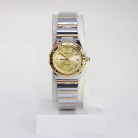 ساعت مچی زنانه امگا Omega تمام استیل با قفل پروانه ای