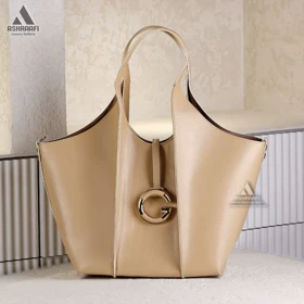 کیف دوشی بزرگ Women Shoulder Bag A19 (نسکافه‌ای)