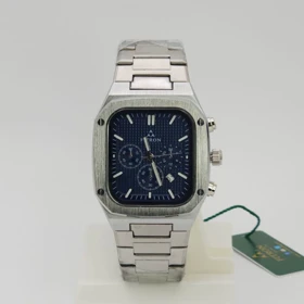 ساعت مچی مردانه فیترون Fitron 9950M با موتور کوارتز ژاپن و تاریخ دار (بند نقره ای صفحه سورمه ای)