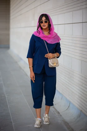 مانتو لینن یقه امریکایی مهگل