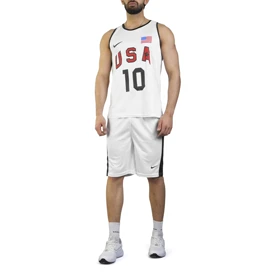 ست رکابی و شلوارک ورزشی مردانه یو اس ای مدل PY-2B1936 سفید