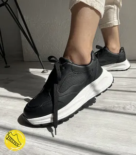 کفش کتانی زنانه چرم ضدآب