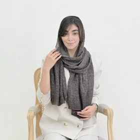 شال زنانه طرح پلنگی