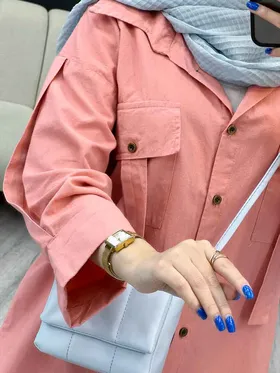 مانتو دو جیب کراواتی