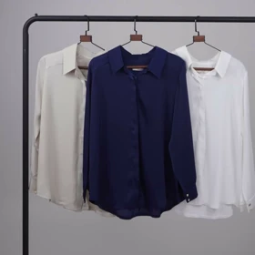 شومیز بیسیک ساتن بند کرواتی