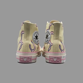 کانورس آل استار 1970 گلف زرد ساق‌دار Converse All Star Chuck Taylor 1970s Golf le Fleur Yellow Flame