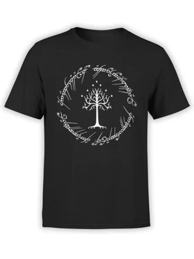 تیشرت کلاسیک ارباب حلقه ها | تیشرت Lord Of The Rings طرح White Tree Of Gondor کد 115081