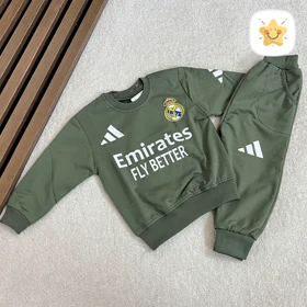 ست ورزشی پسرانه بلوز و شلوار رئال مادرید مناسب 1 تا 8 سال