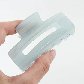 کلیپس زنانه مدل مستطیل شفاف