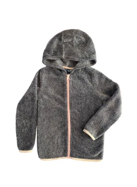 ژاکت بچگانه کرکی کلاهدار20035