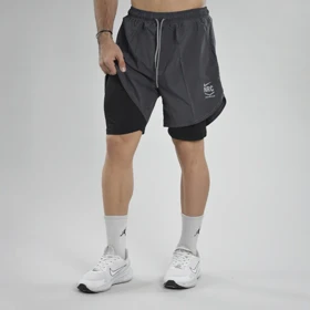 شلوارک کشاله دار ورزشی مردانه نایک مدل Dri Fit-4H0213 طوسی