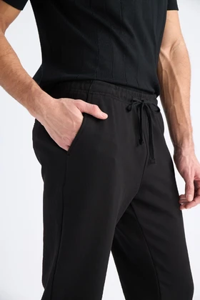 شلوار Jogger پایه صاف کمردار ساق پا صاف C6022AX25SP