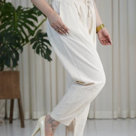شلوار سندبادی لینن کد 5131