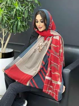 شال حریرنخ کمربندی زنجیری