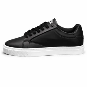 کفش کتانی بزرگ پا مدل برشکا ونس مشکی سفید Bershka