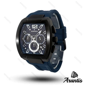 ساعت مردانه رومانسون دایمند سه موتوره سورمه ای m-10198