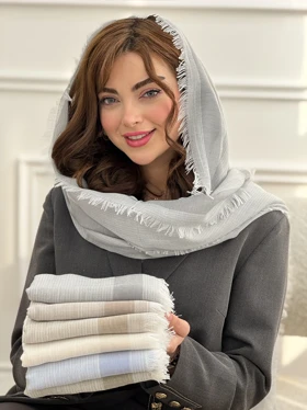 شال نخی ملانژ دورریش