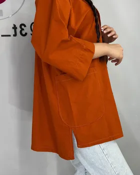 کت لینن پانچ تک دکمه استایل