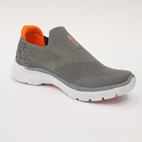 کفش راحتی اسکچرز جورابی بدون بند طوسی Go walk