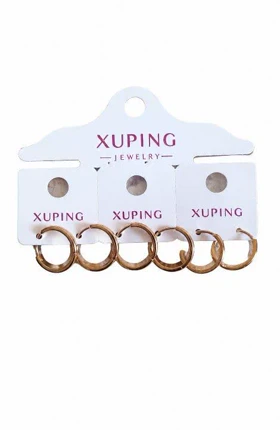 گوشواره xuping طرح طلا کد pux03 رنگ ثابت هورآن مارکت