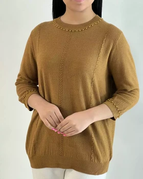 پلیور بافت استین سه ربع کد 5490