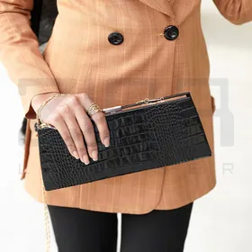 کیف دستی مجلسی چرم زنانه CODE: 645/4