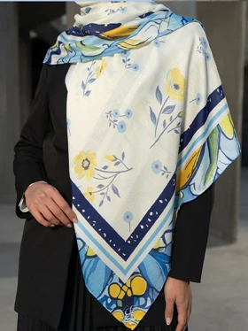 روسری‌ابریشم گل‌نگاربهاری