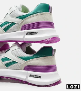 کفش کتانی سفید سبز بنفش REEBOK Unphased Pro