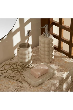 ست لوازم حمام Karaca Home مدل Rocco سرامیکی - سفید