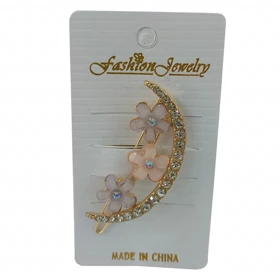 گیره مو زنانه مدل ماه نگینی