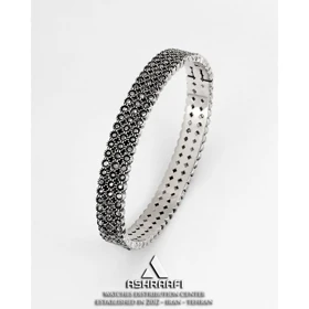 دستبند النگویی نگین‌دار Black Diamond Bracelet 01
