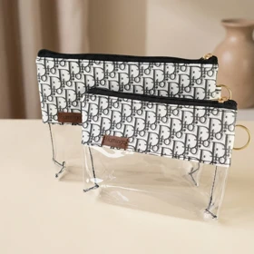 کیف لوازم آرایشی زنانه مدل فلامینگو طرح طلقی dior