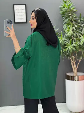 مانتو ژاکارد آستین لاله