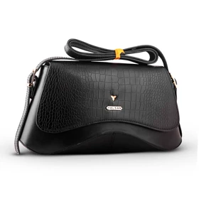 کیف دوشی زنانه چرم یلسان مدل آیریا کد 124-PRM
