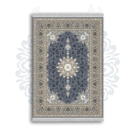 *جدید* فرشینه از جنس پارچه شانل مخمل ترک طرح فانتزی برند دفه کد 934