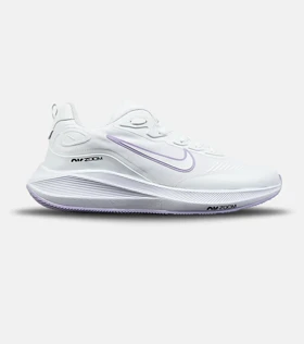 کفش کتانی مردانه و زنانه سفید بنفش نایک NIKE air zoom مدل 8838