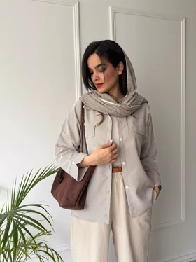 مانتو راه راه رز