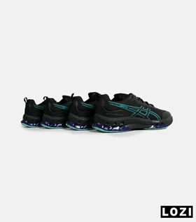 کفش کتانی مردانه مشکی آبی ASICS GORETEX