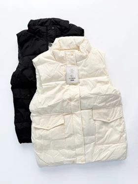 پافر زنانه شمعی جلو دکمه