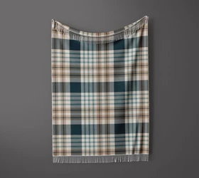 شال مبل ریش دار sofa shawl 154