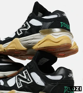 کفش کتانی مردانه و زنانه مشکی سفید خردلی NEW BALANCE 9060