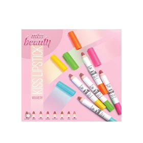 رژ لب مدادی جامد مات مخملی گلدن رز مدل Velvety Kiss – رنگ‌های 01، 03، 06، 07 – 1.2 گرم هر عدد