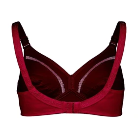 ست نخی بدون فنر عشوه کد 193010 رنگ زرشکی