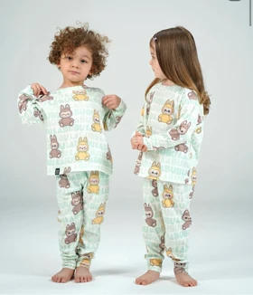 ست راحتی منزلی بلوز آستین بلند و شلوار COCO