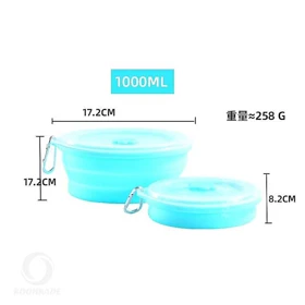 ظرف تاشو سیلیکونی 1000 میل D100