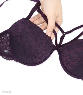 ست شورت و سوتین کاپ‌دار دانتل فنردار Ema اما کد 3058