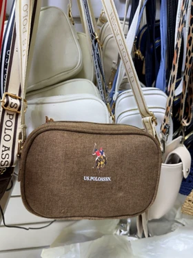 کیف کتان پاسپورتی دخترانه پلوPolo (نسکافه ای)