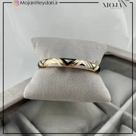 دستبند زنانه بنگل با طرح میناکاری شیک و ظریف کد bg10007