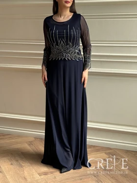 ماکسی سنگدوزی سایزبزرگ لاله